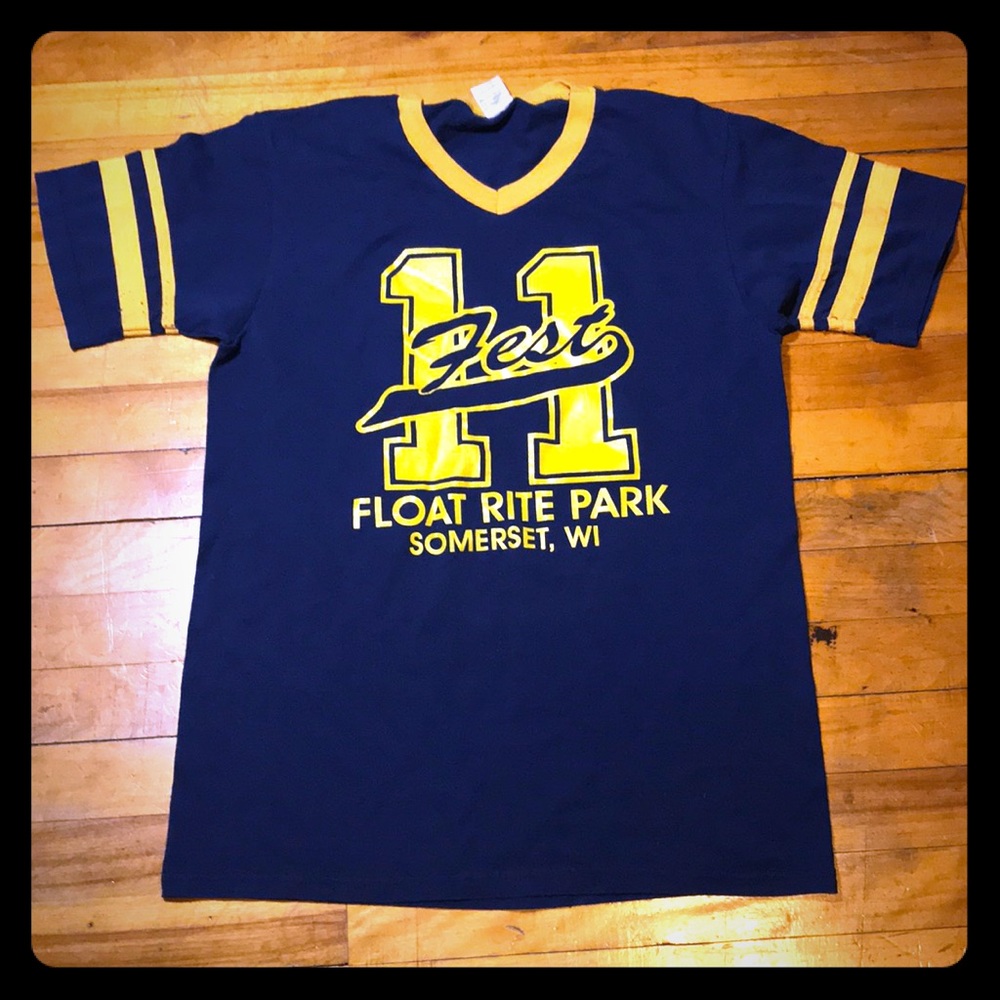 Vintage v-neck athletic tee